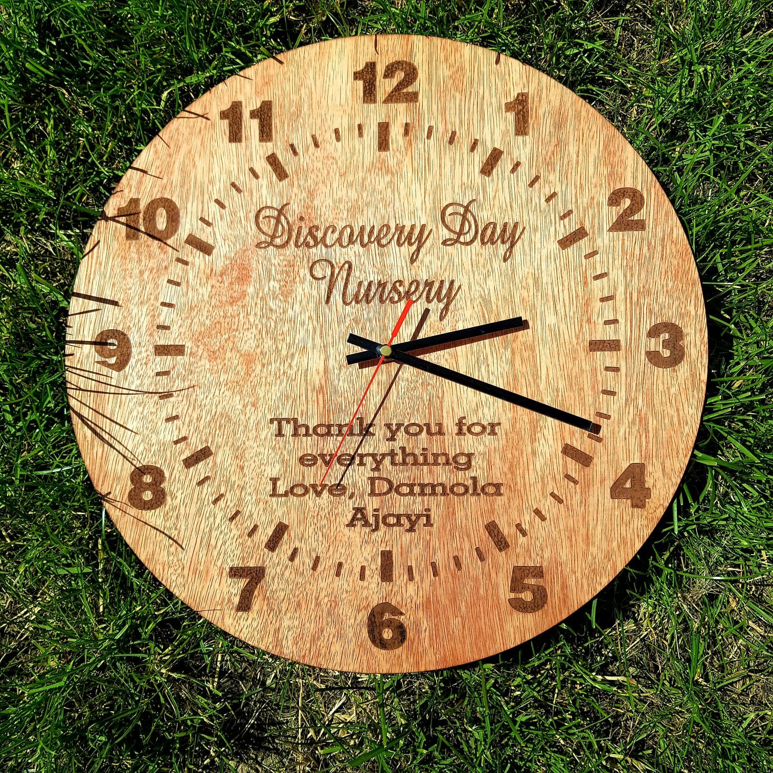 Personalised Engraved Wall Clock Etsy Canada