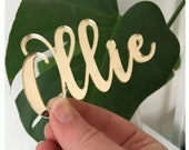 Personalised Wooden Acrylic Name Plaque Cake Charm Words Letters Wall Door Art craft Sign (Price per letter)