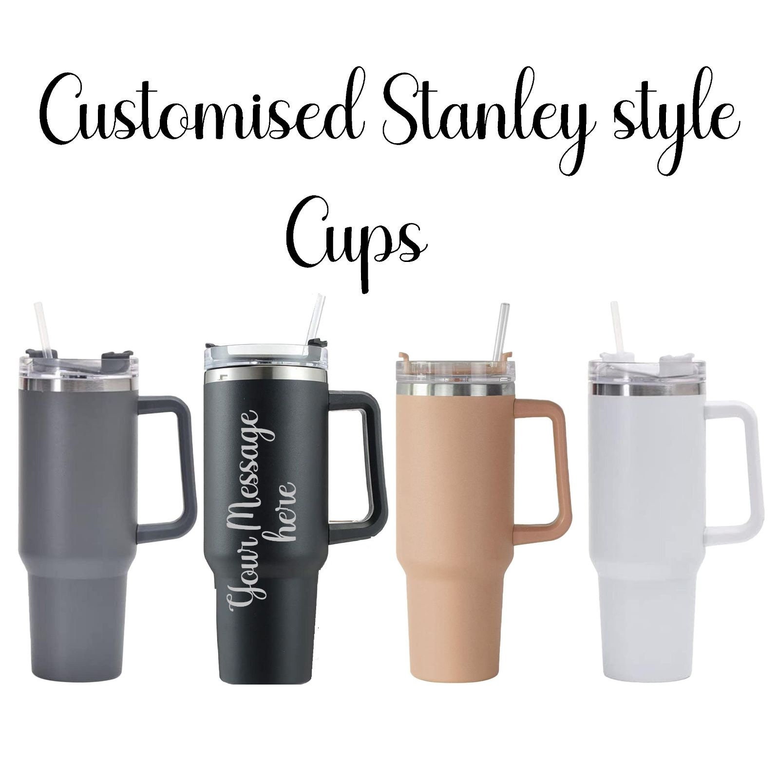 Stanley Dupe, 40 Oz Smiley Water Cup, 40 Oz Tumbler, Preppy Water Bottle,  Smiley Stanley Cup, Preppy Insulated Tumbler, Tumbler With Straw -   Sweden
