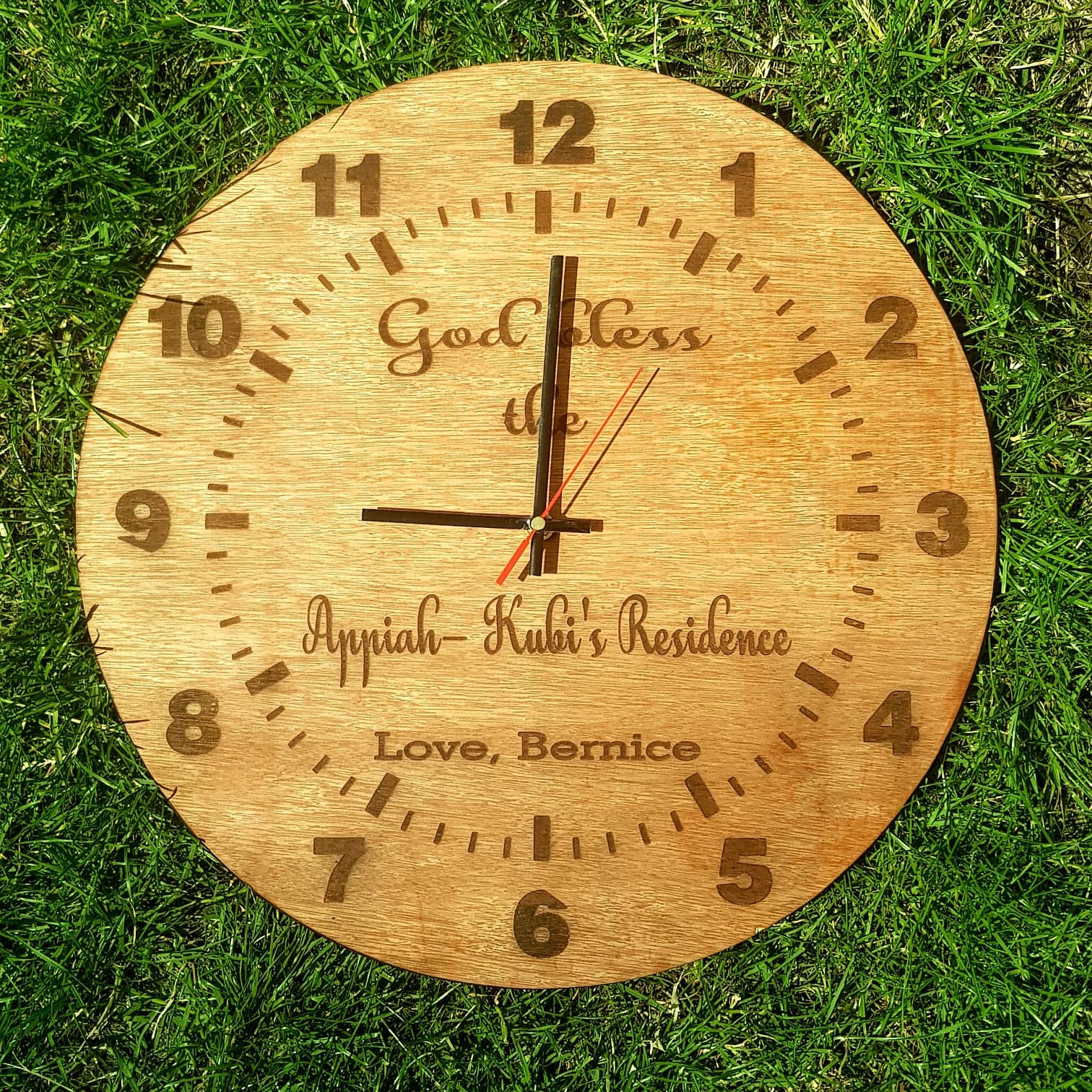 Personalised Engraved Wall Clock Etsy Canada