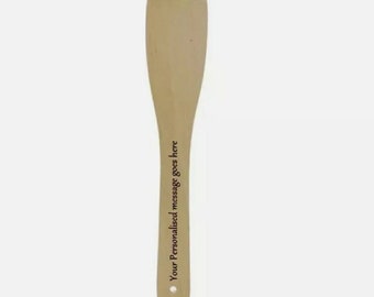 Engraved Personalised Wooden Spatula Wooden Spatchy Spatch