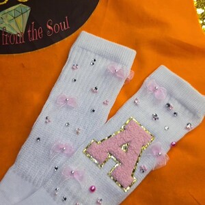 Little kids junk socks letter &quot;A&quot;