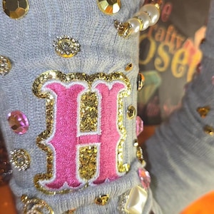 junk socks with letter &quot;H&quot;