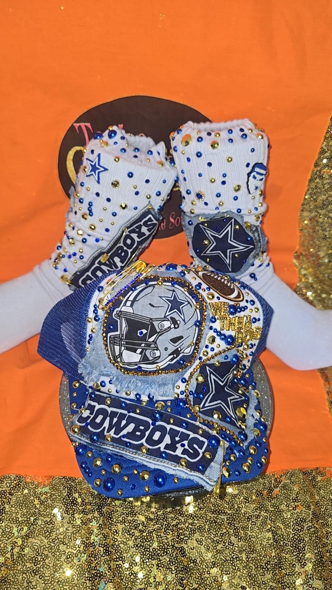 Bedazzled Dallas Cowboys Cap - Etsy display picture 1