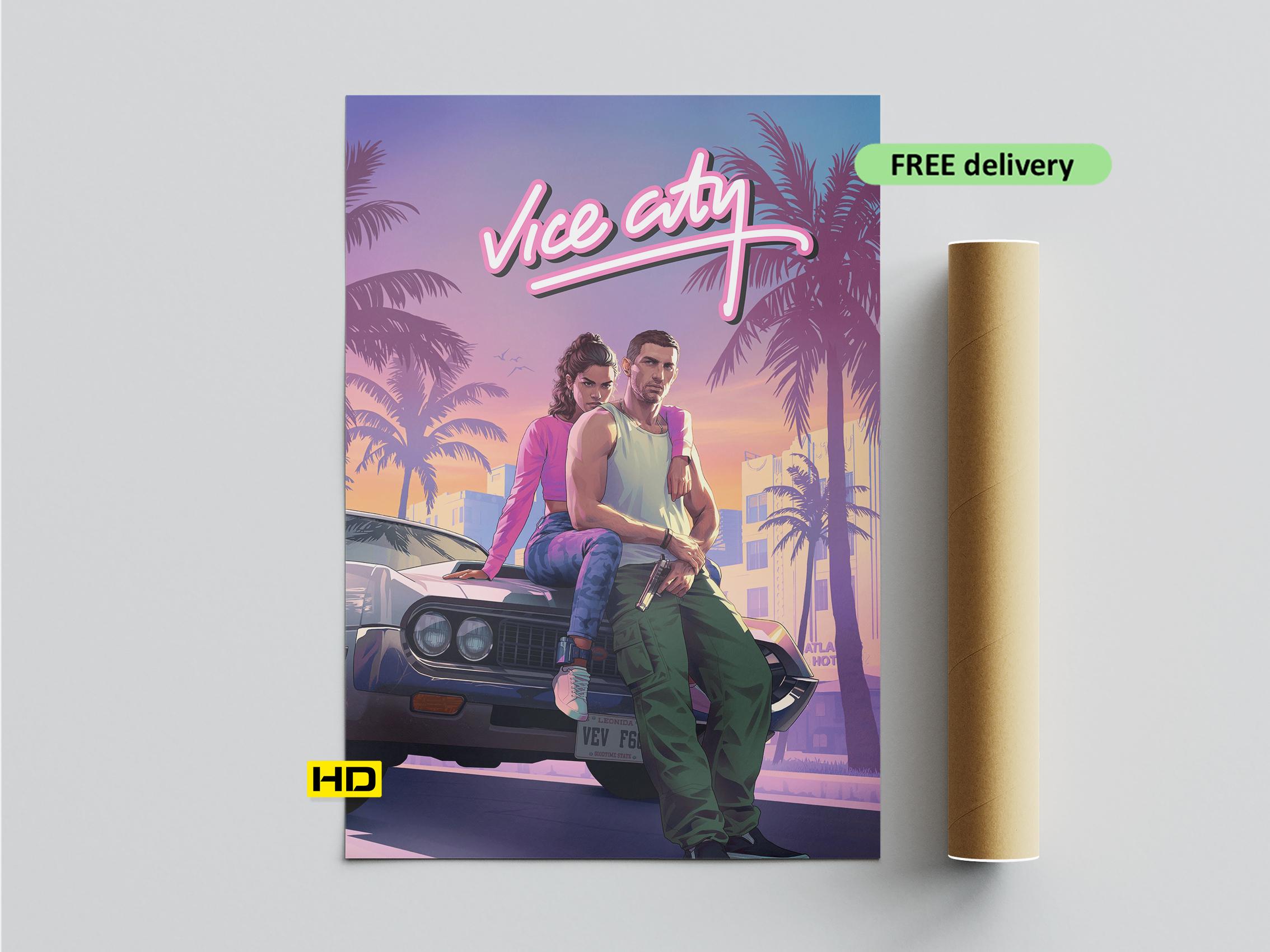 グランド セフト オート バイスシティ　非売品　販促　ポスター 超希少】GTA VC グランドセフトオートバイスシティ 販促ポスター