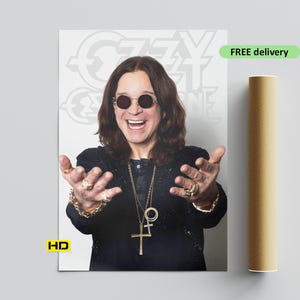 Ozzy Osbourne Art Print: Retro Rock Legend, Music Fan Wall Art