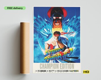 1993 ストリートファイター 2 ポスター、ビンテージ SF2