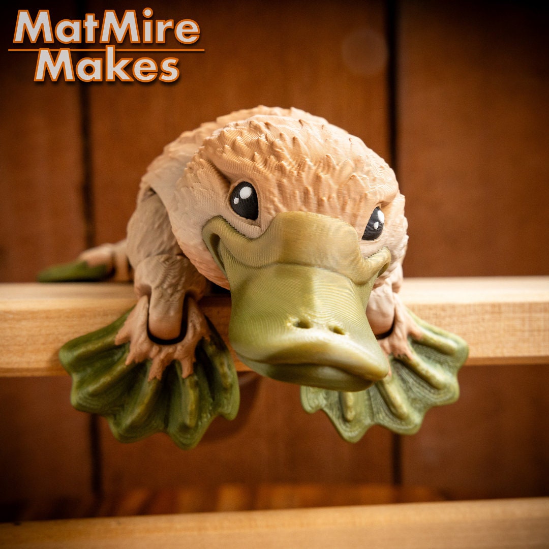 3D Printed Articulated Platypus! - Etsy