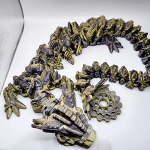 3D Printed Articulating Steampunk Dragon