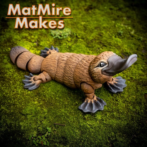 3D プリントされた関節式カモノハシ! - Etsy 日本