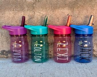 Kids Cup With Straw Etsy