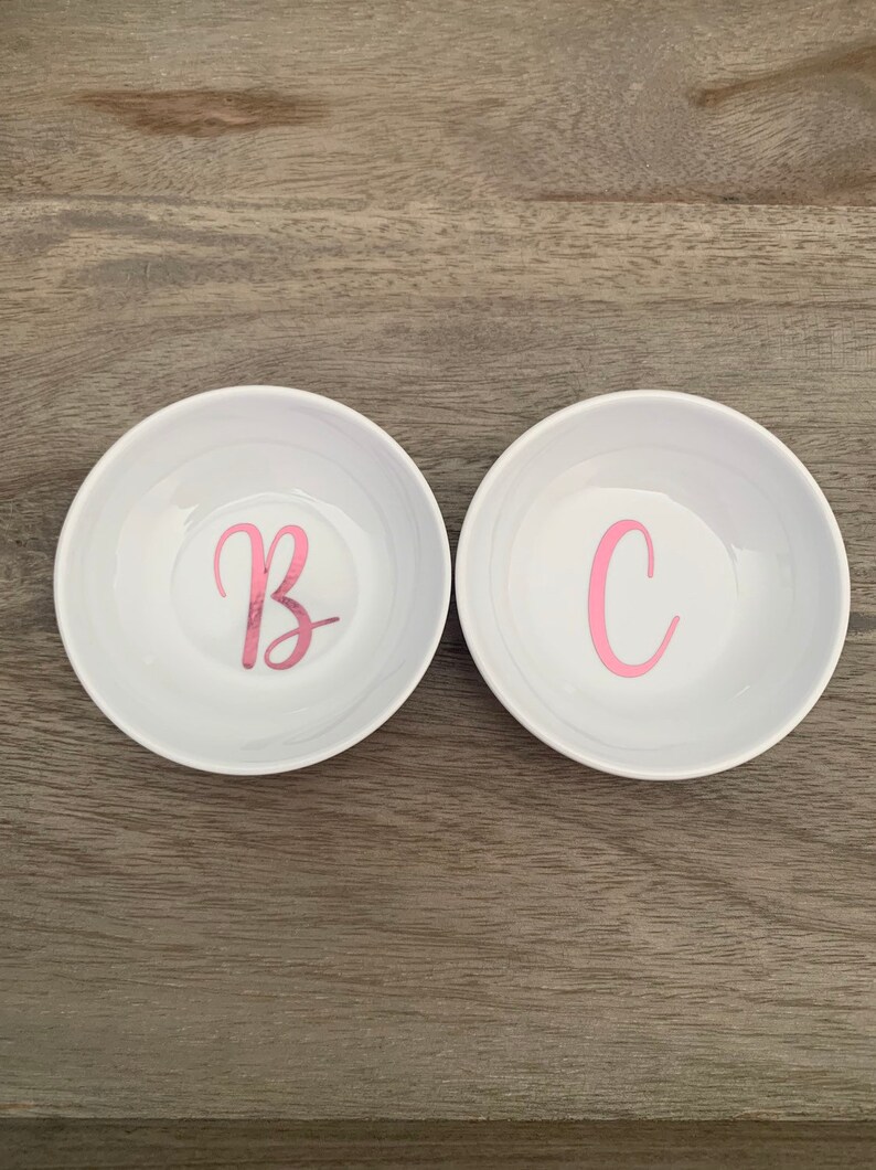 Personalized Initial Ring Dish / Wedding Ring Dish/ Etsy