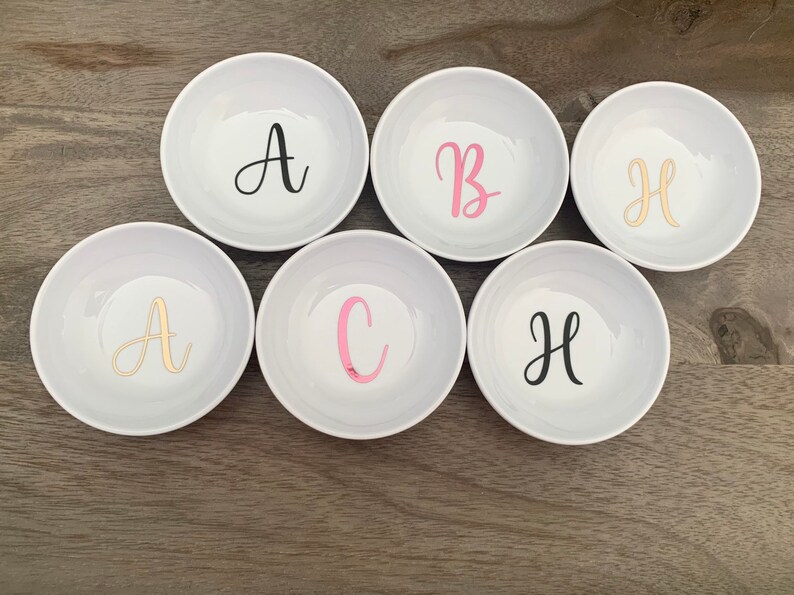 Personalized Initial Ring Dish / Wedding Ring Dish/ Etsy