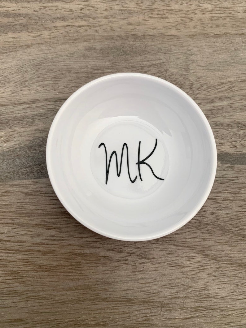 Personalized Initial Ring Dish / Wedding Ring Dish/ Bridesmaid Etsy