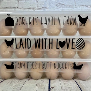 Reusable egg carton / Funny egg carton / Dozen egg holder with lid / Kitchen decor/ Farmhouse gift / Refrigerator organizer