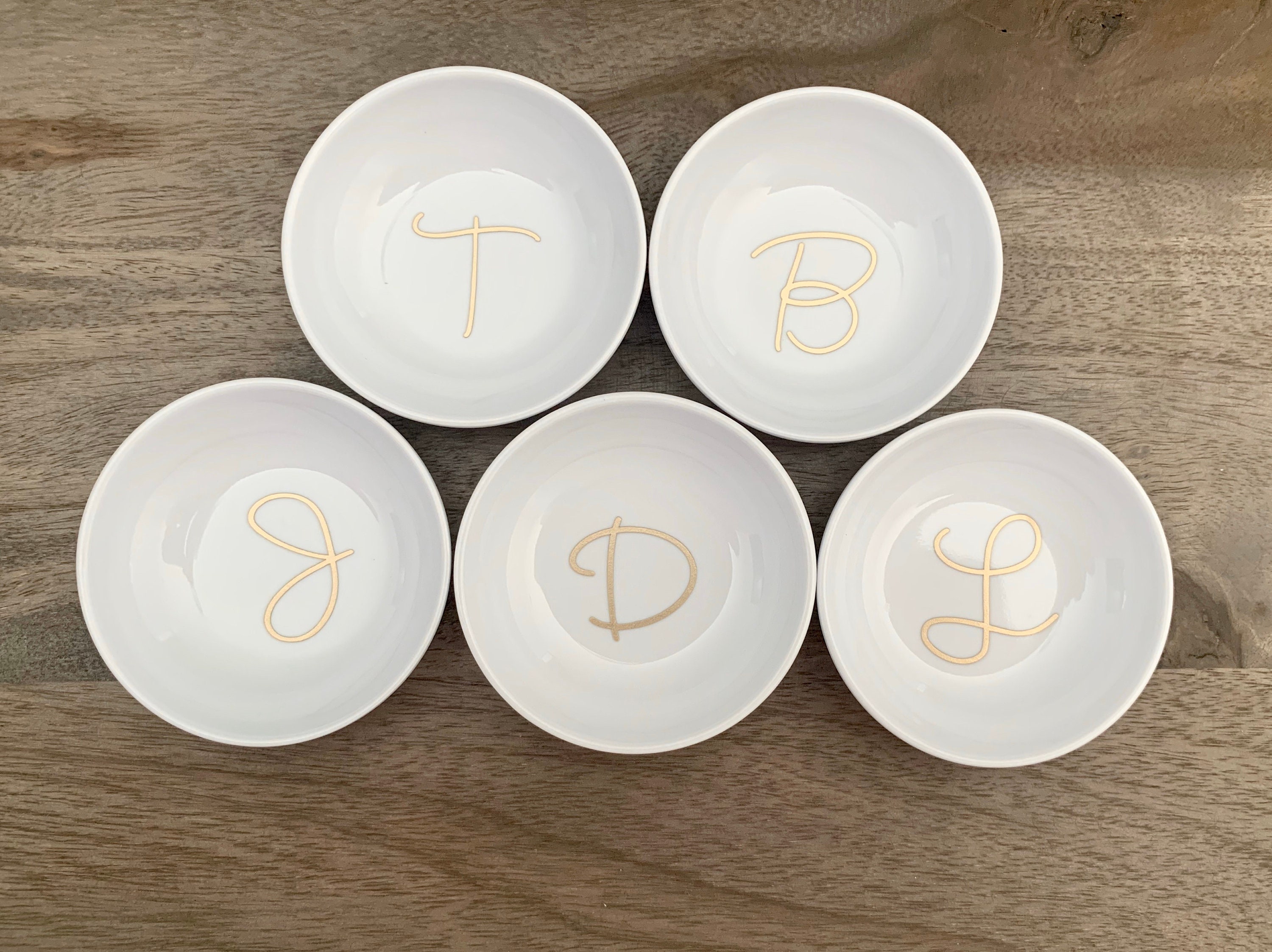 Personalized Initial Ring Dish / Wedding Ring Dish/ Bridesmaid Etsy