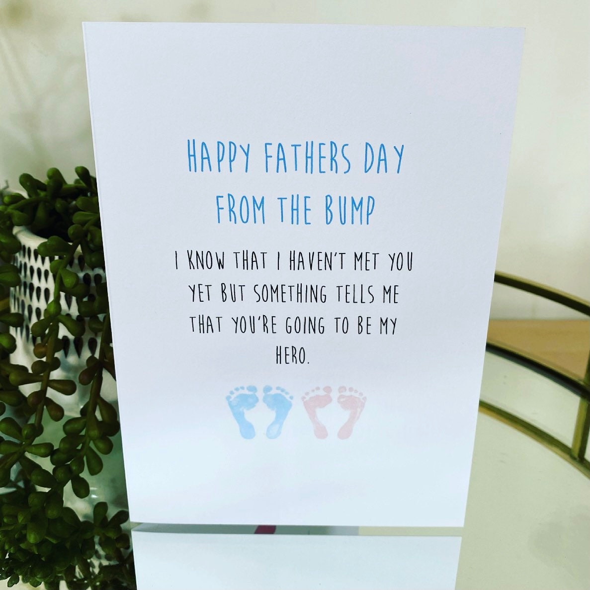 Fathers Day Card From The Bump, Happy Fathers Day Card.