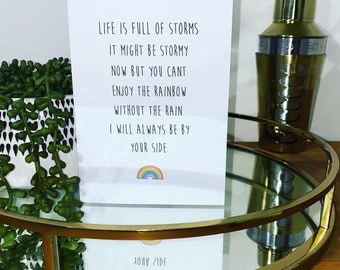 Carte D Encouragement Etsy