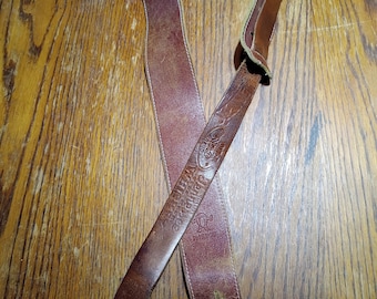 Jack Daniels Leather Guitar Strap