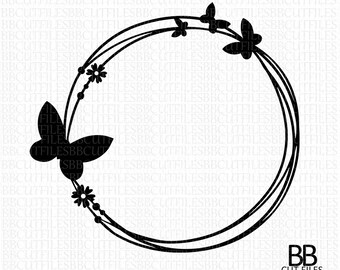 Download Butterfly Circles Etsy