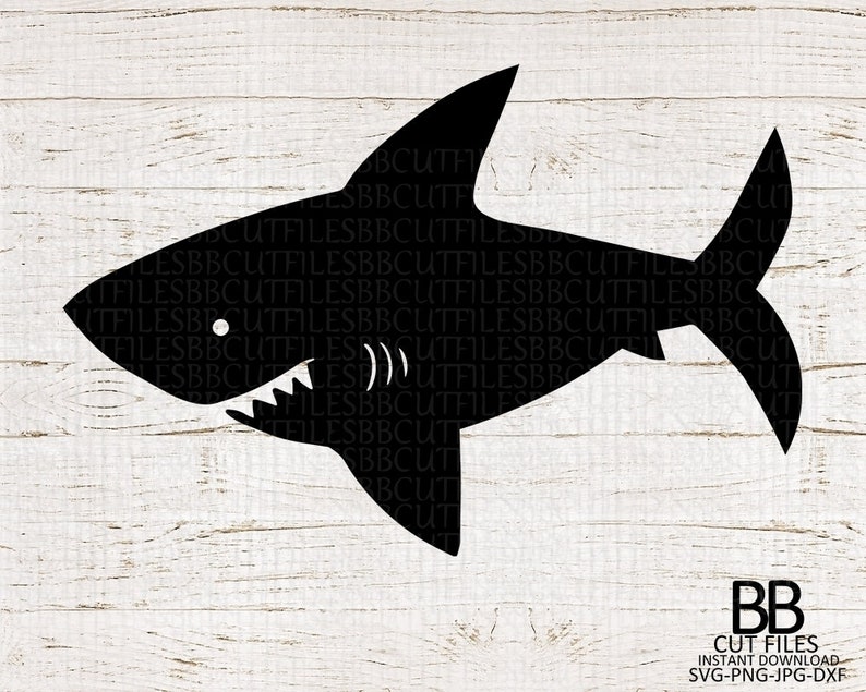 Download Shark SvgShark Silhouette svg shark cut files Instant | Etsy