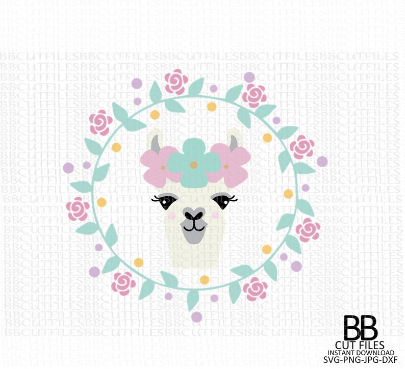 LLama face SvgPngJpgDxfCute LLama Cut FileAlpaca | Etsy