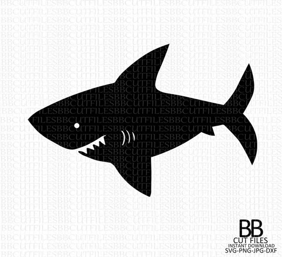 Download Shark SvgShark Silhouette svg shark cut files Instant | Etsy