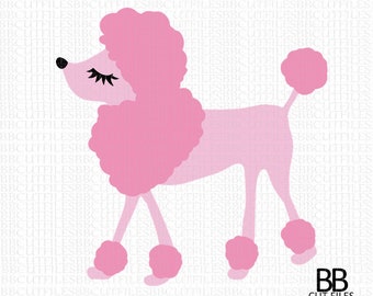 Pink Poodle Brown Labrador Print and Cut File dxf Puppies SVG jpg and Dalmatian Dog Bow Clipart png Silhouette Stencil Frenchie