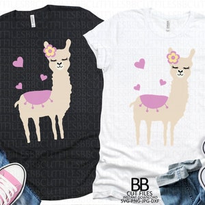 Download Llama Svgpngjpgdxfcute Llama Cut Filealpaca Svgllama Etsy