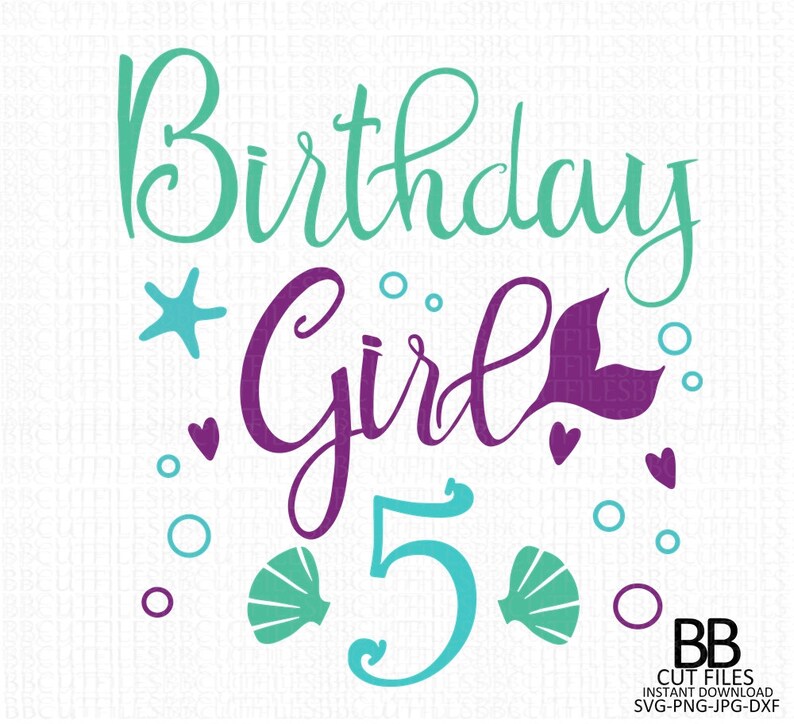 Free Free 339 Mermaid Birthday Svg Free SVG PNG EPS DXF File