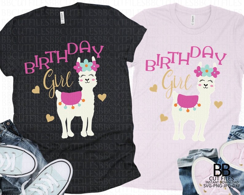 Download LLama Birthday Girl SvgLLama SvgLLama Face Svg | Etsy