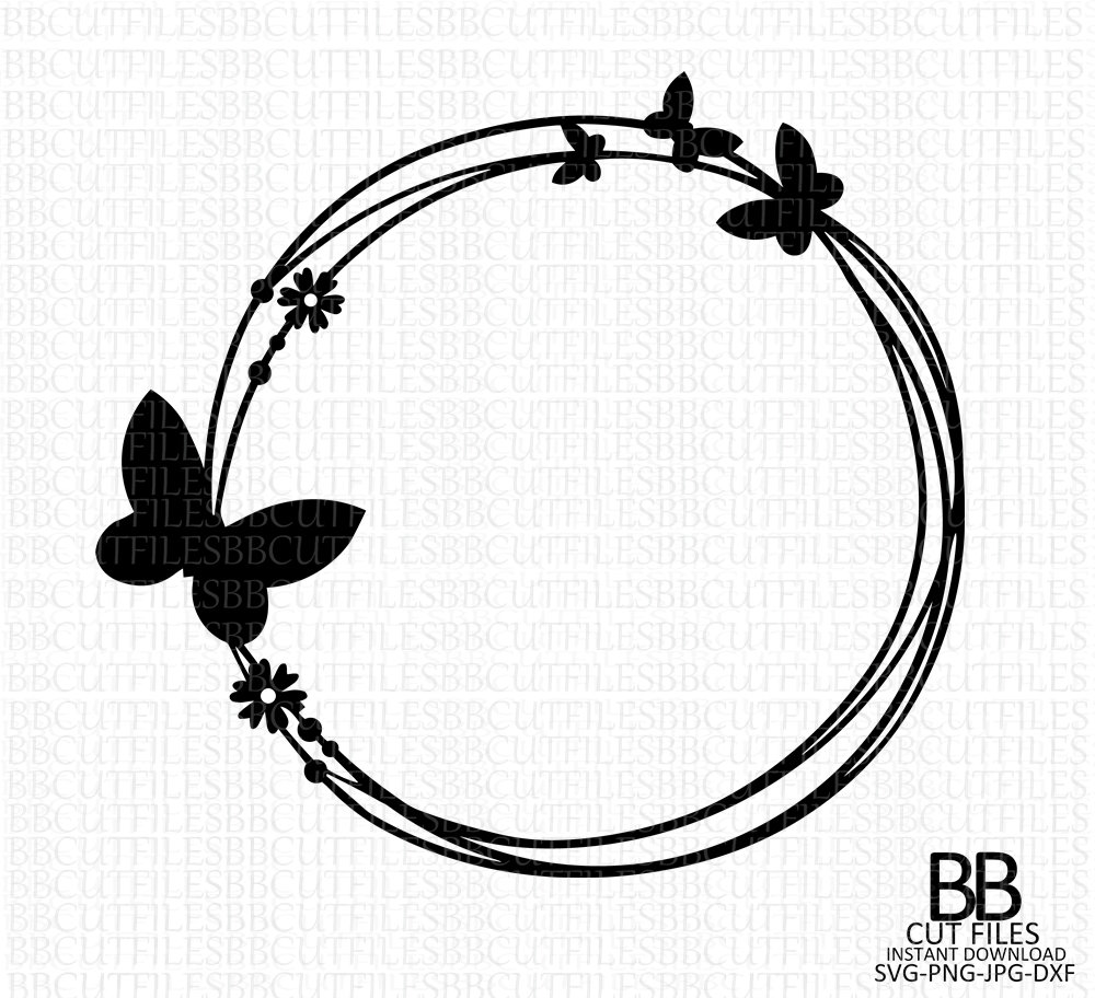 Free Free 227 Monogram Frame Butterfly Monogram Svg SVG PNG EPS DXF File