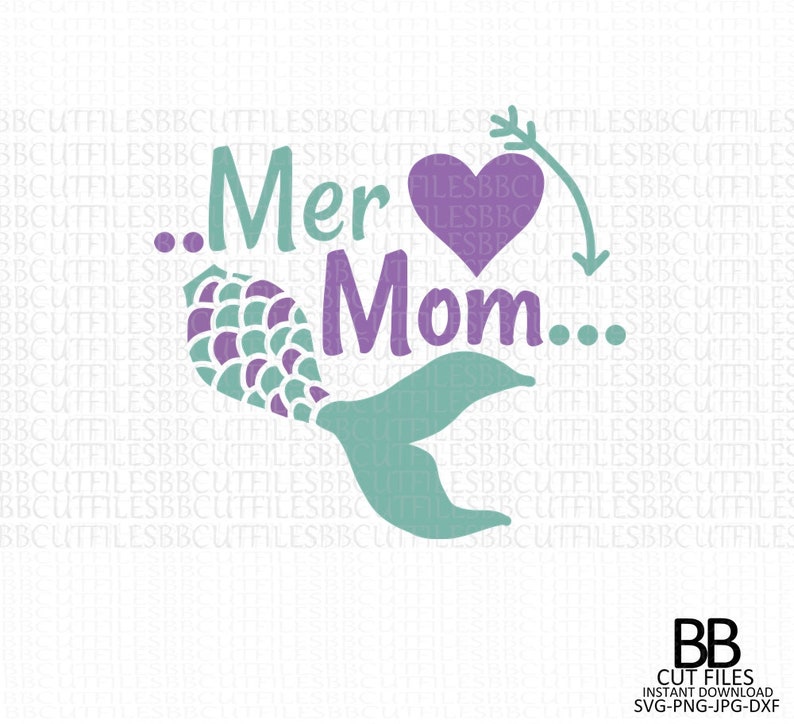 Download Mermom Svg Birthday Mermaid SvgBirthday | Etsy