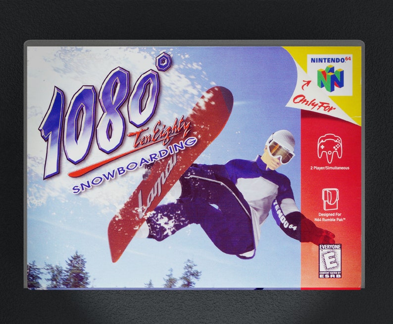 1080 Snowbording Custom Case N64 Game is not Included Replacement Repo Cases
