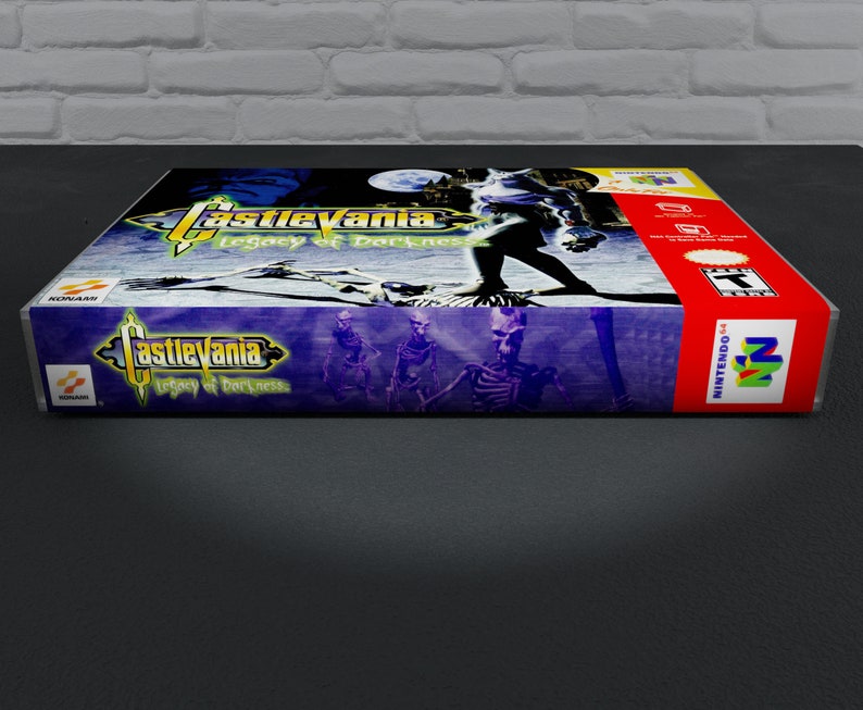 Custom Case Castlevania Legacy of Darkness Replacement Repo Cases N64 Game is not Included
