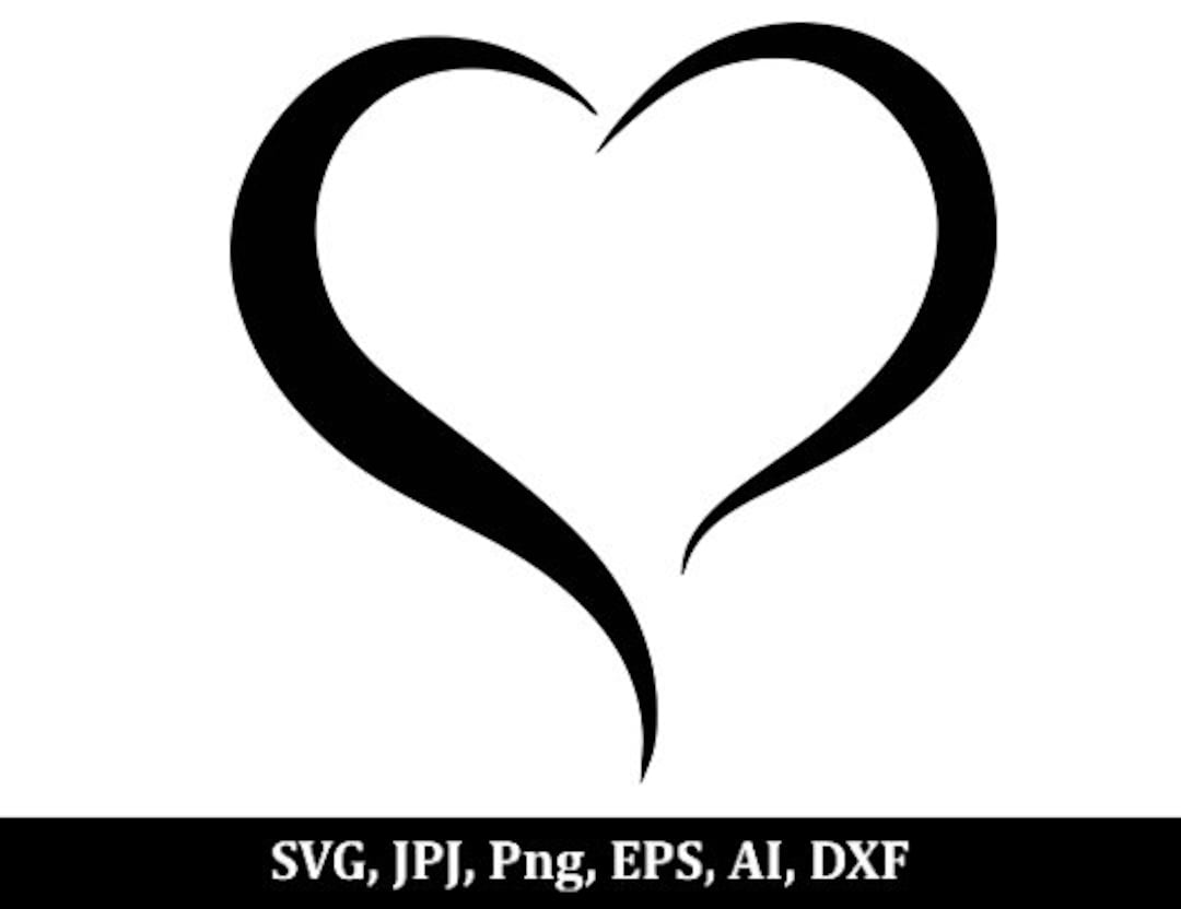 Open Heart, Open Heart SVG Instant Download SVG, PNG, Eps, Dfx, Jpj, Ai