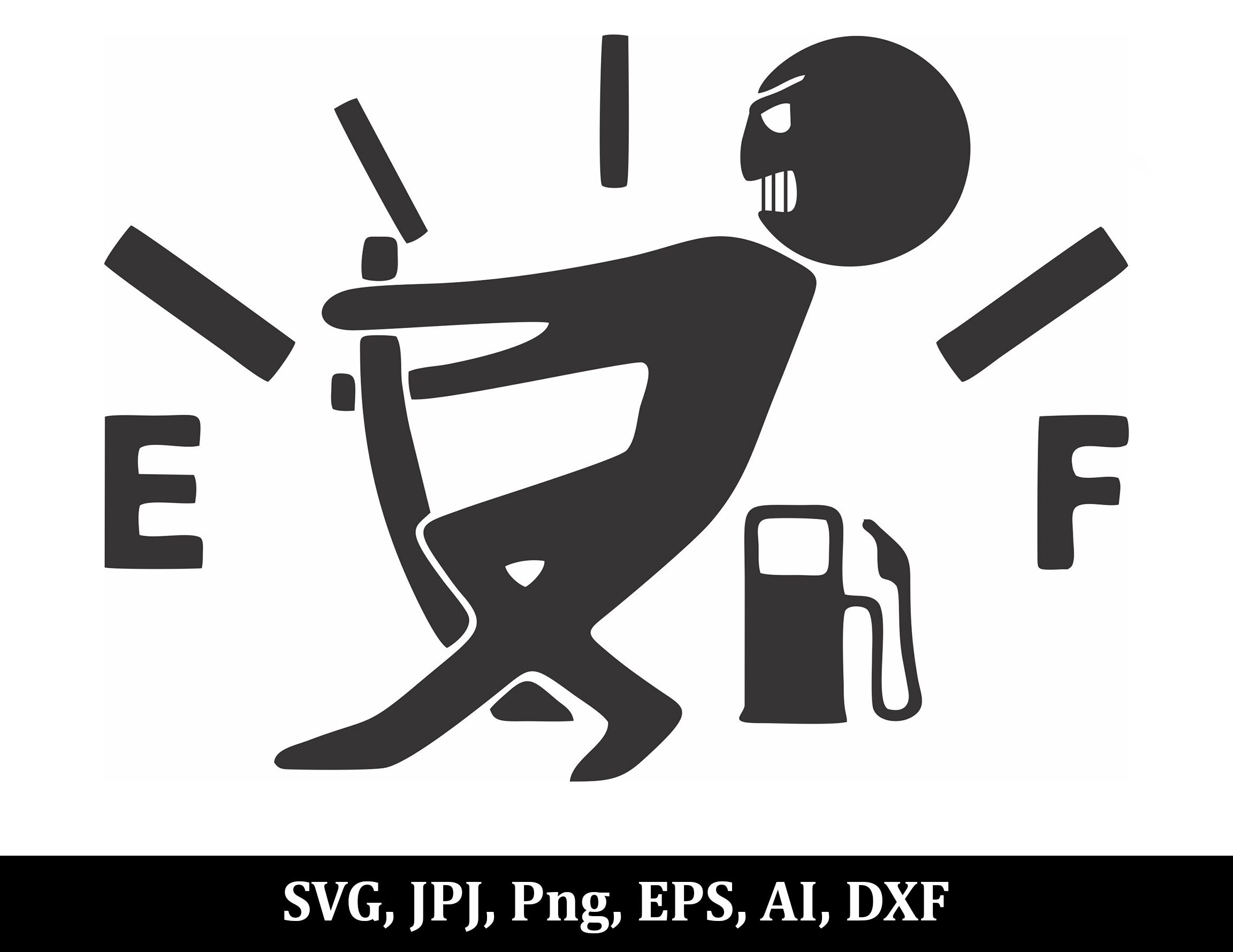 Gas Gauge Instant Download SVG PNG EPS Dxf Jpg Digital Etsy