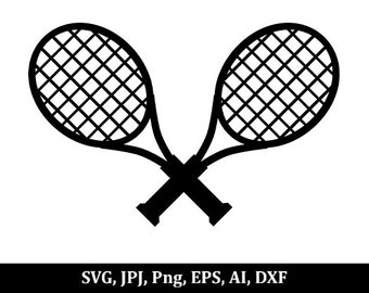 Tennis Racket Svg, Tennis Silhouette, Tennis svg, Tennis game,Instant Download,SVG, PNG, EPS, dxf, jpg digital download