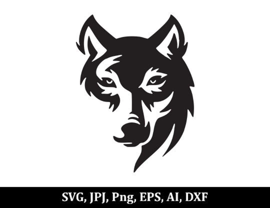 Wolf SVG, Wolf Head SVG, Clipart, Wolf Vector File, Cutting, Wild ...