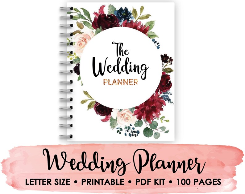 Wedding Planner Printable Wedding Binder Template Printable | Etsy