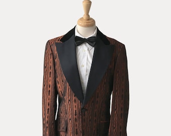 Psychedelic Jacket, 1960s Tuxedo Jacket, Vintage Clothing, Men's Dinner Jacket