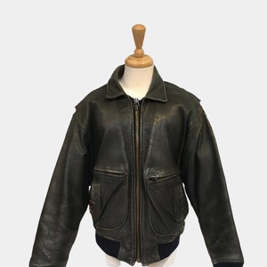 70s Leather Jacket, Aviator Jacket, Bomber Jacket, Biker Jacket, Motorcycle Jacket