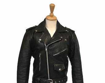 90s Leather Jacket, Biker Jacket, Motorcycle Jacket, Vintage Clothing