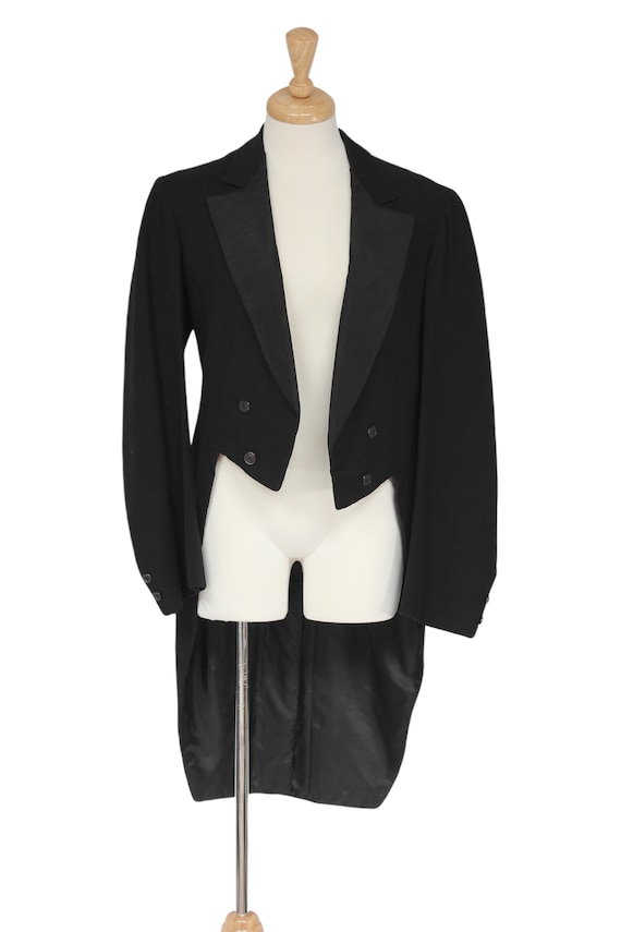 Black Vintage Tailcoat, 1930s Tailcoat, Steampunk