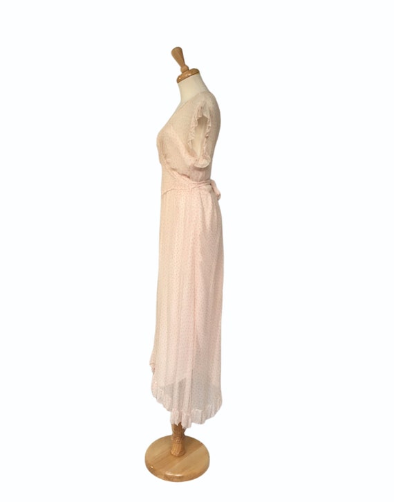 Pink Chiffon Dress, 1930s Dress, Garden Party Dre… - image 2