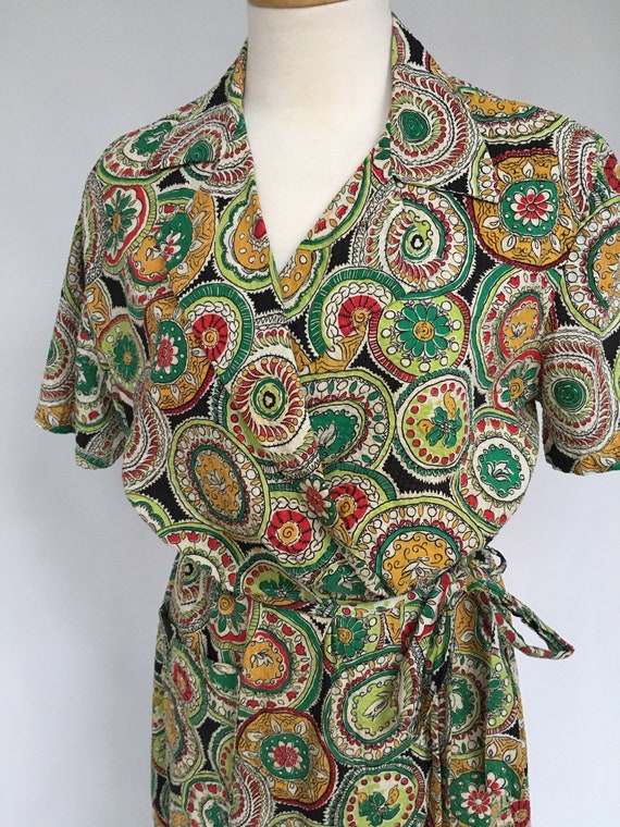 Vintage Dress, 1940s Day Dress, Garden Party Dres… - image 4