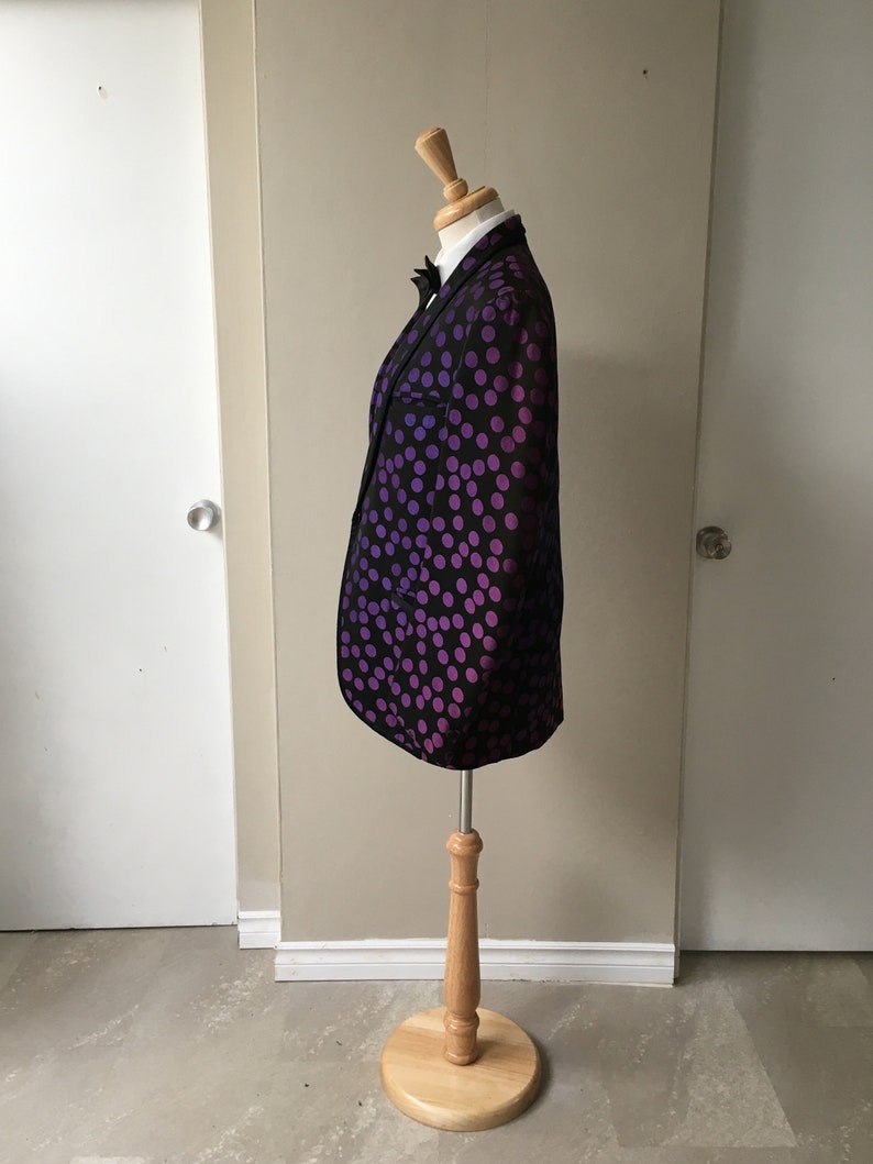Vintage Clothing Smoking Jacket Psychedelic Jacket Men/'s Clothing 1950s60s Tuxedo Jacket
