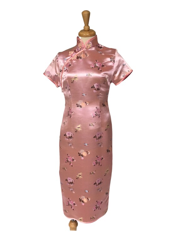 Cheongsam, Oriental Dress, Satin Dress, Cocktail D