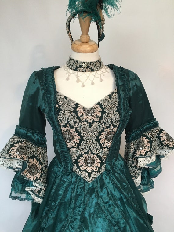 18th Century Dress, Rococo Dress, Ball Gown, Orga… - image 2