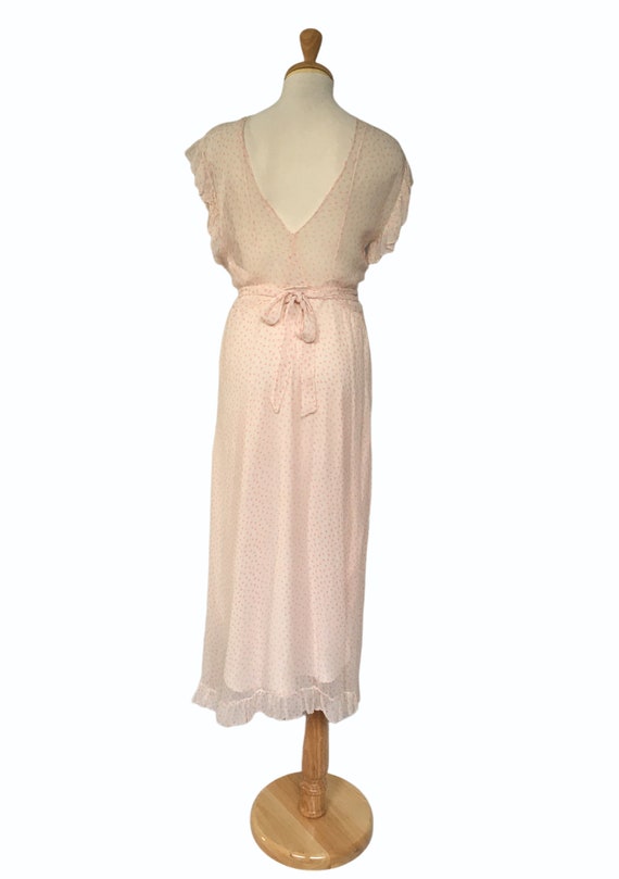 Pink Chiffon Dress, 1930s Dress, Garden Party Dre… - image 5